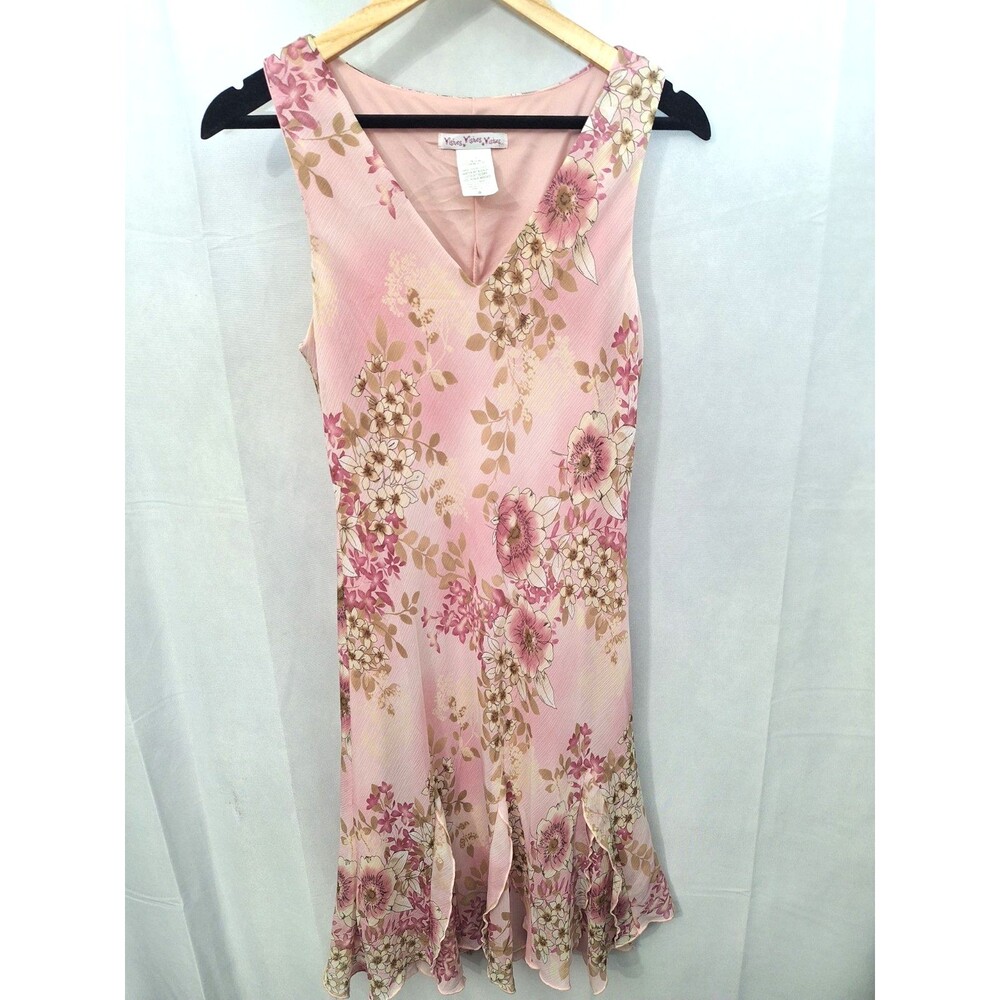 Women's Vintage 90's Fairy Core Midi Dress Sz 9 Feminine Y2K Dainty Made In USA